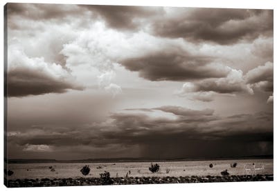 New Mexico Storm 448 Canvas Art Print - Sepia Photography