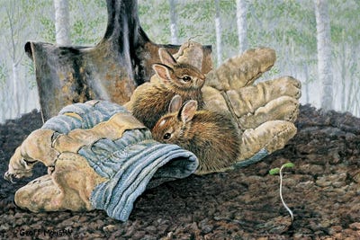 In The Nursery by Geoff Mowery framed canvas print