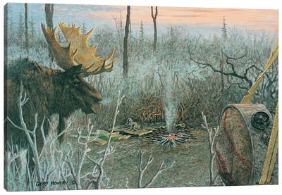 The Intruder Canvas Art Print - Moose Art
