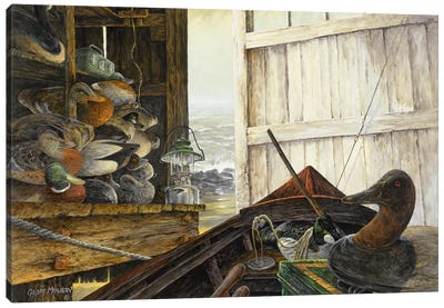 The Boat House Canvas Art Print - Duck Art