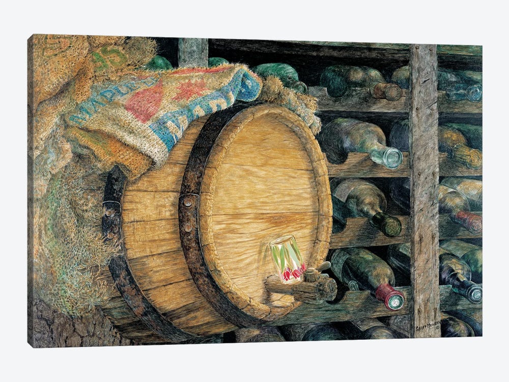 The Wine Cellar by Geoff Mowery 1-piece Canvas Art Print