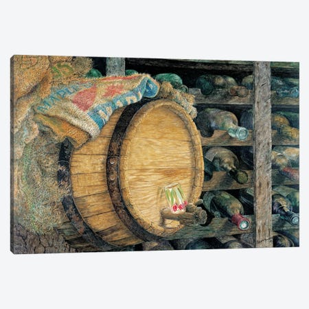 The Wine Cellar Canvas Print #GMW29} by Geoff Mowery Canvas Art Print