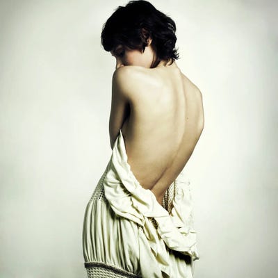 Lady With White Dress by George Mayer framed wall art