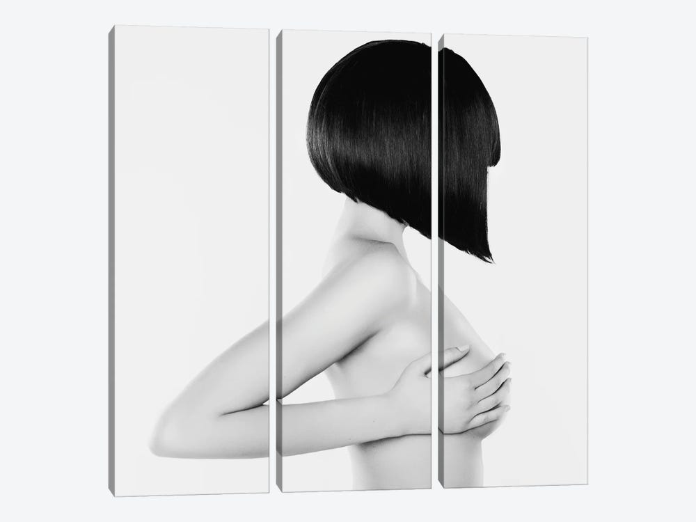 Naked Lady II by George Mayer 3-piece Canvas Artwork