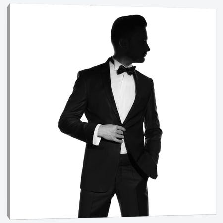 Man In Tuxedo I Canvas Print #GMY116} by George Mayer Canvas Artwork
