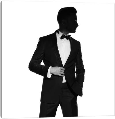 Man In Tuxedo I Canvas Art Print - Homme at Home