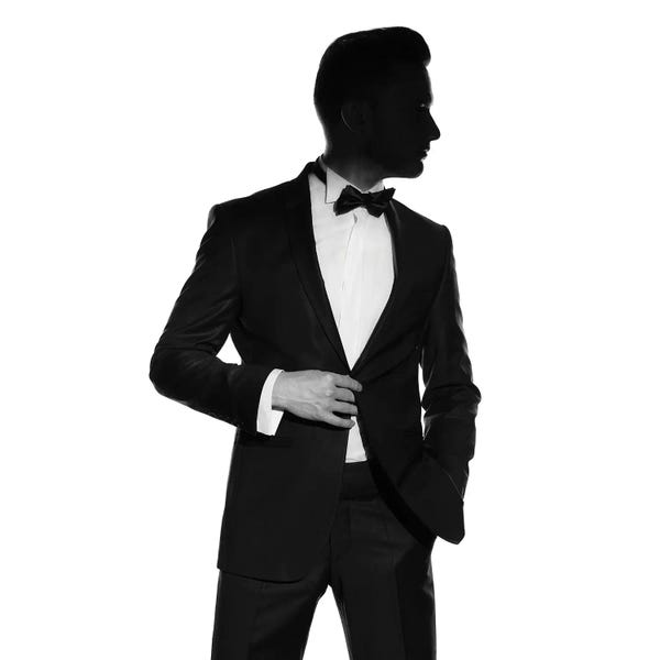 In The Shadows: Man In Tuxedo I by George Mayer