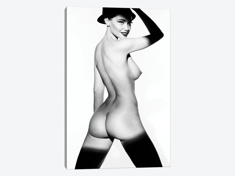 Nude Sexy Lady With Shadows On Her Body by George Mayer 1-piece Canvas Artwork