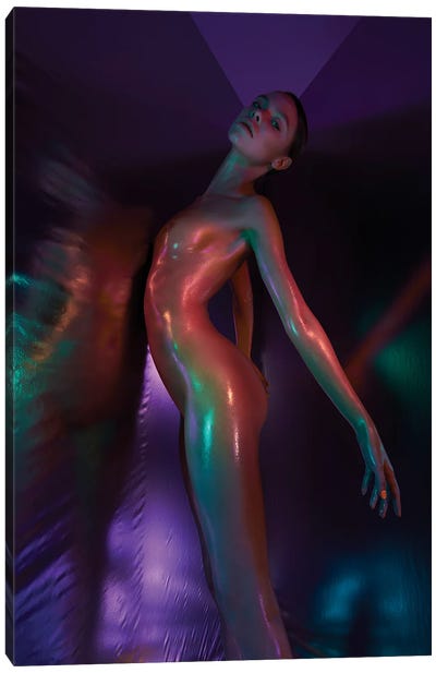 Art Portrait Of Nude Sexy Lady XXVIII Canvas Art Print - George Mayer