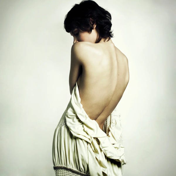 George Mayer: Lady With White Dress by George Mayer