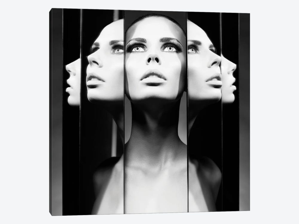 Portrait With The Mirrors by George Mayer 1-piece Canvas Art