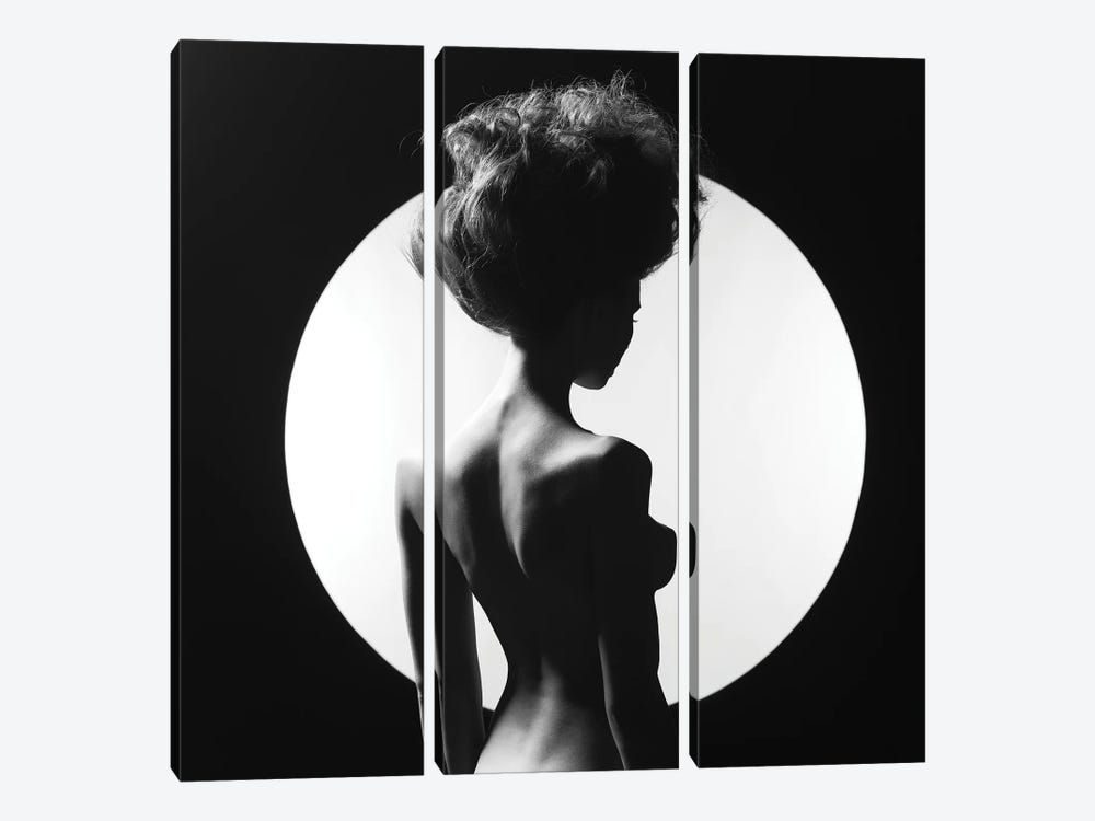 Naked Lady VII by George Mayer 3-piece Canvas Print