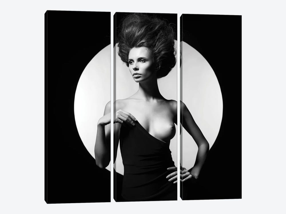 Naked Lady VIII by George Mayer 3-piece Canvas Art