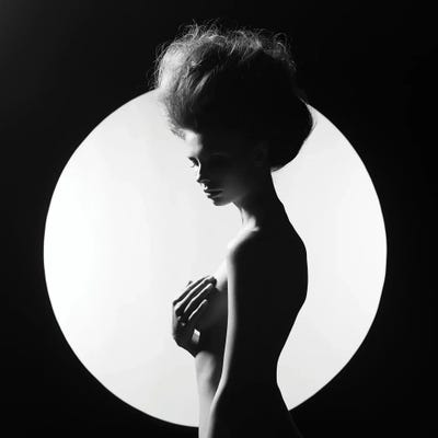 Naked Lady X by George Mayer multi panel art