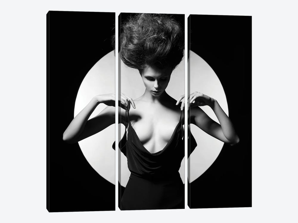 Naked Lady XI by George Mayer 3-piece Canvas Art Print