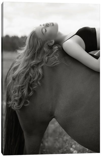 Mary And Her Horse Canvas Art Print - George Mayer