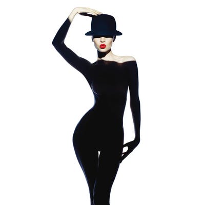 Shadow Dress III by George Mayer framed canvas print