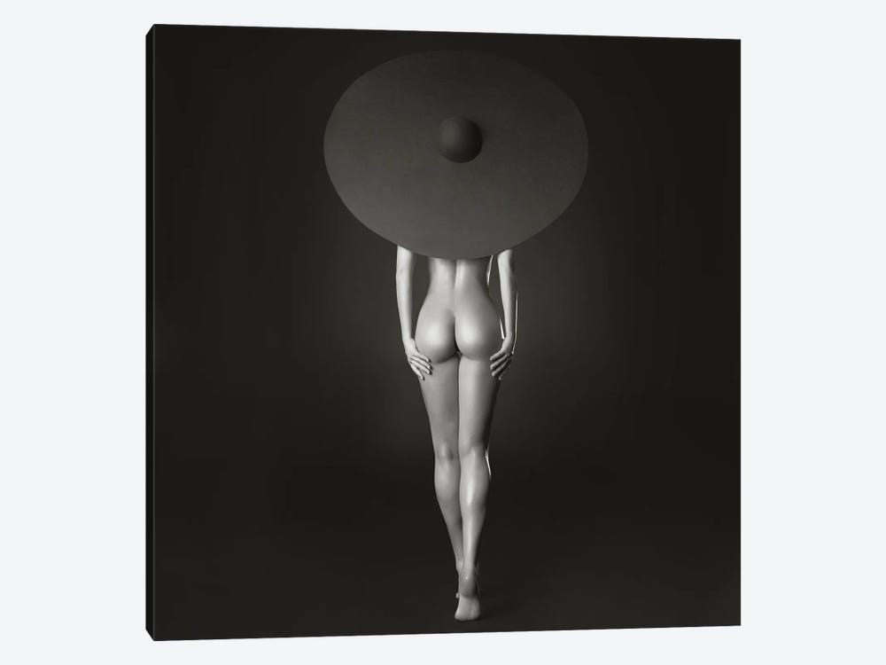 Nude Lady With Black Hat I by George Mayer 1-piece Canvas Wall Art
