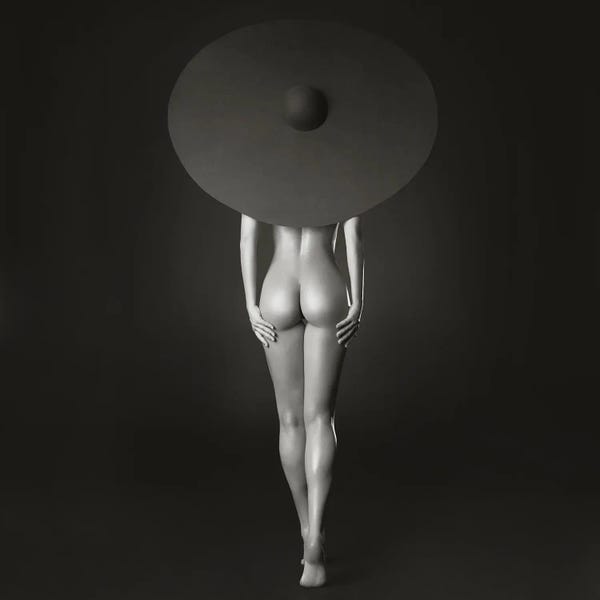George Mayer: Nude Lady With Black Hat I by George Mayer