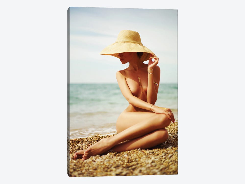 Lady On The Beach by George Mayer 1-piece Art Print