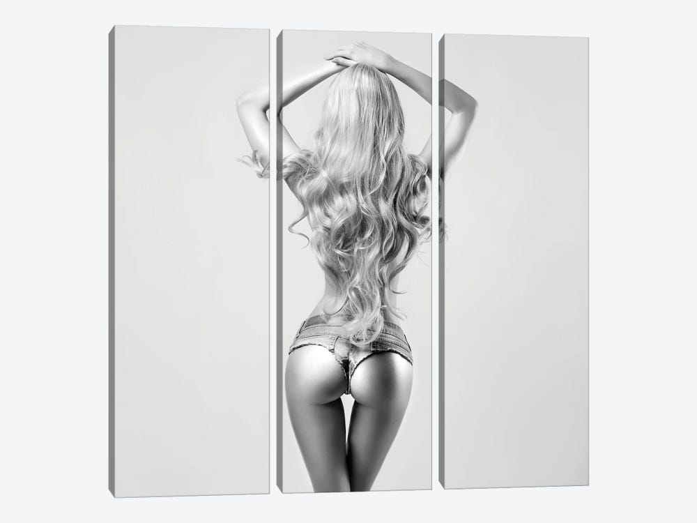 Sexy Shorts II by George Mayer 3-piece Canvas Art