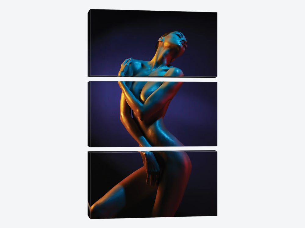 Color Of Night VII by George Mayer 3-piece Canvas Art