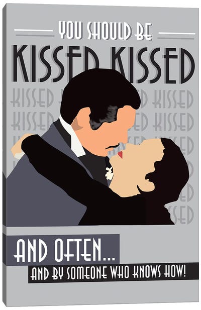 Kissed Often Canvas Art Print - Romance Movie Art