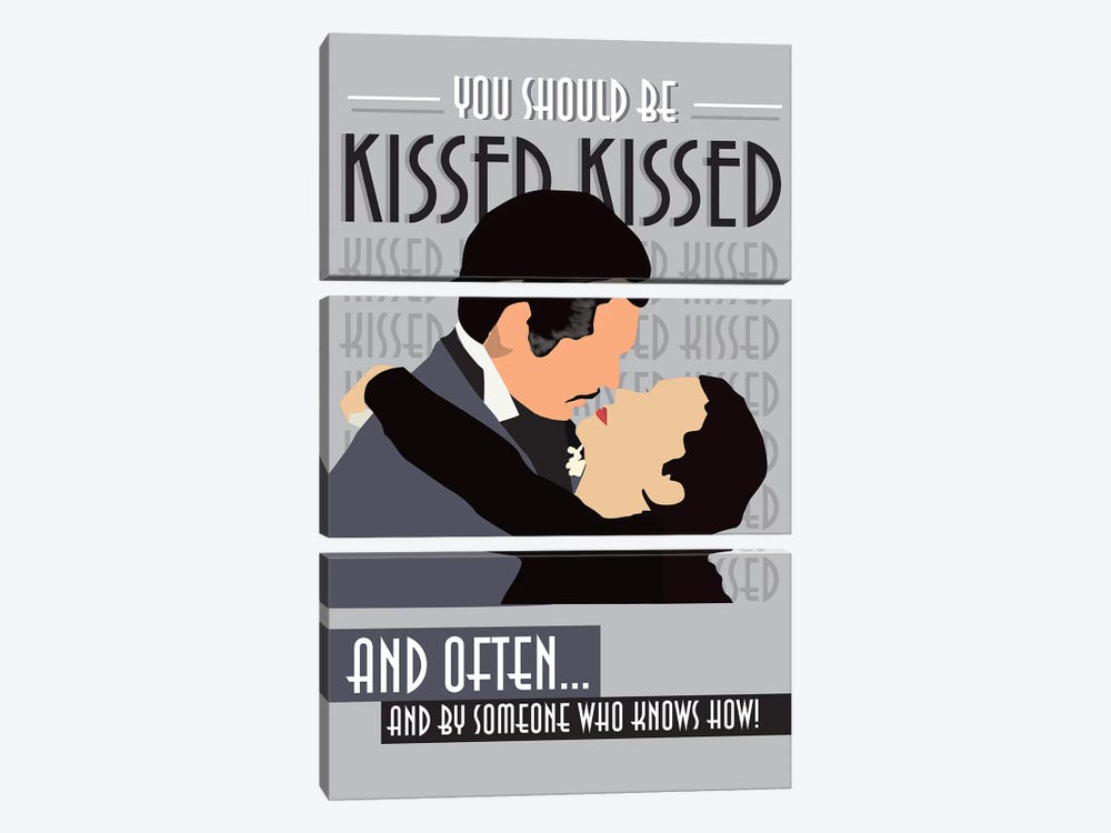 Kissed Often by GNODpop 3-piece Canvas Art Print