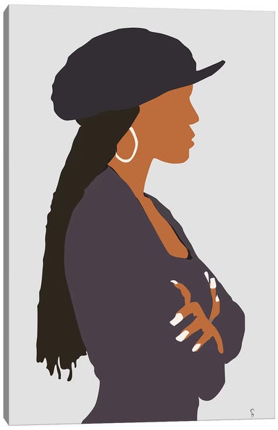 Poetic Justice  Janet Canvas Art Print - Fashion Accessory Art