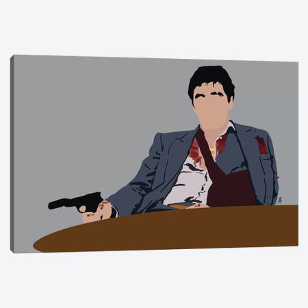 Scarface Canvas Print #GND24} by GNODpop Canvas Print