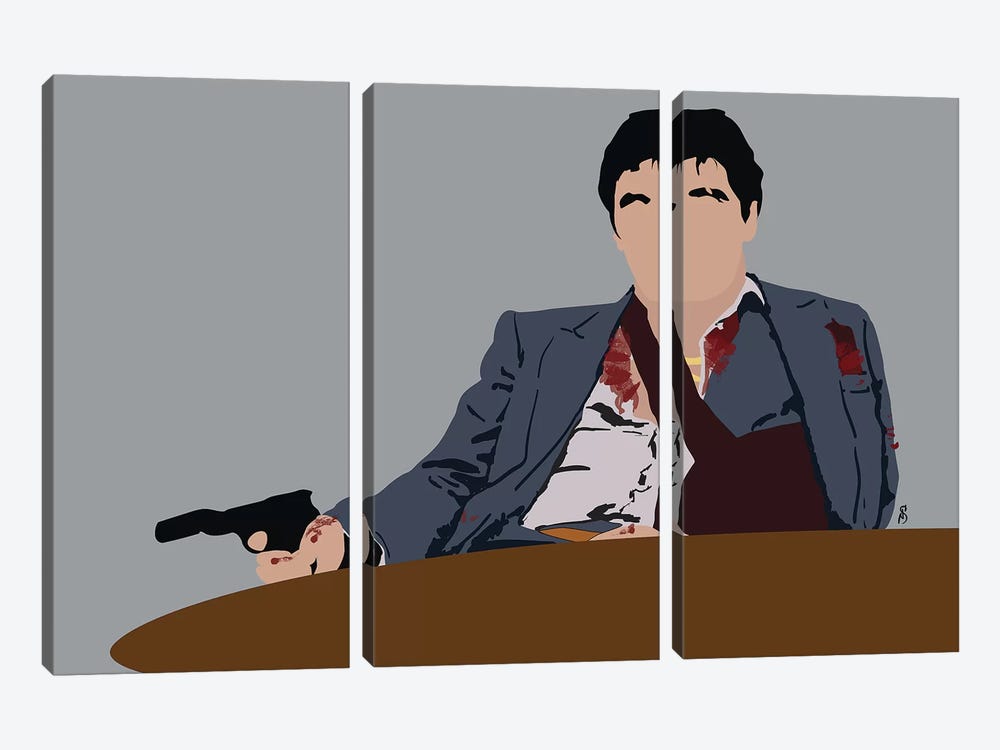 Scarface by GNODpop 3-piece Canvas Print