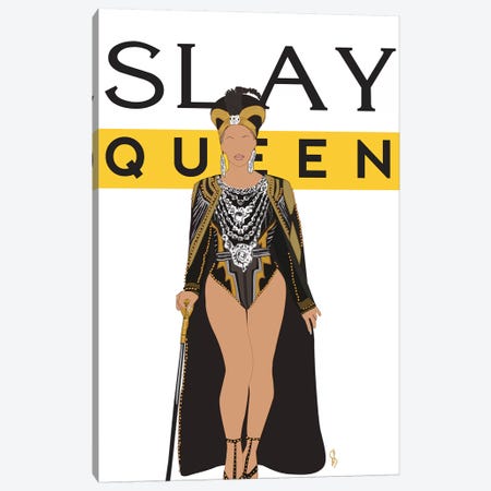 Slay Queen Beyonce Canvas Print #GND25} by GNODpop Canvas Print