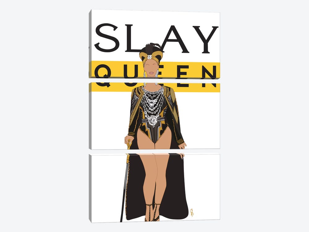 Slay Queen Beyonce by GNODpop 3-piece Canvas Art