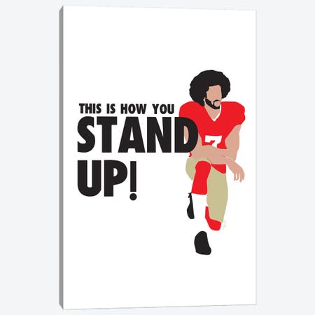 Stand Up - Colin Canvas Print #GND26} by GNODpop Art Print