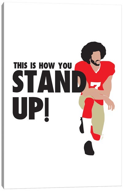 Stand Up - Colin Canvas Art Print - Athlete & Coach Art