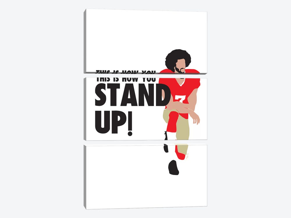 Stand Up - Colin by GNODpop 3-piece Canvas Print