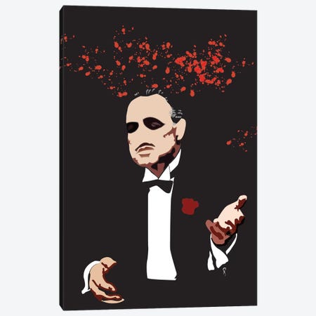 The Godfather Canvas Print #GND27} by GNODpop Canvas Print