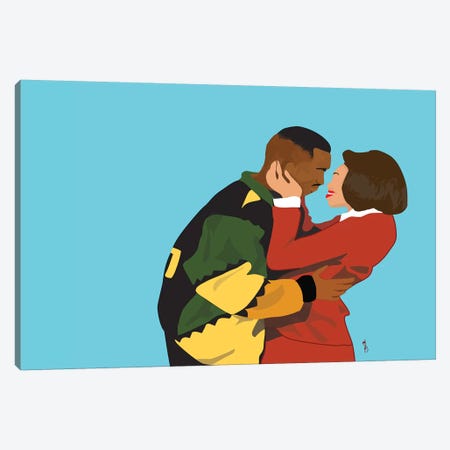 This Kind Of Love - Martin And Gina Canvas Print #GND28} by GNODpop Canvas Art