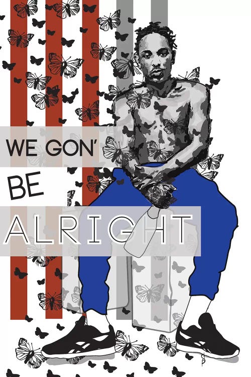 Alright - Kendrick by GNODpop wall art