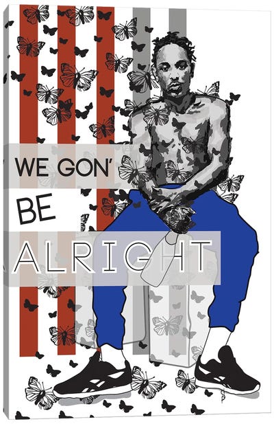 Alright - Kendrick Canvas Art Print - Black Lives Matter Art