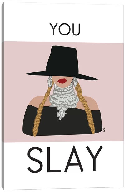 You Slay Beyonce Canvas Art Print - R&B & Soul Music Art