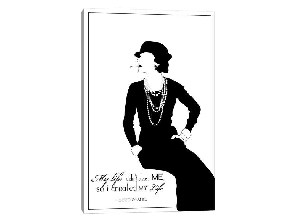 Coco Chanel Hair Quote Art: Canvas Prints, Frames & Posters