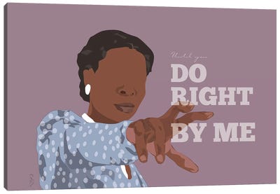 Color Purple - Until You Do Right Canvas Art Print - Whoopi Goldberg
