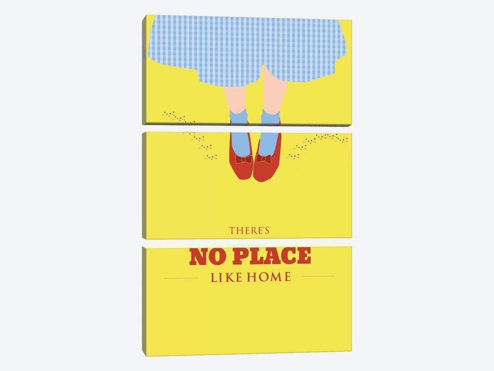 No Place Like Home by GNODpop 3-piece Canvas Art Print