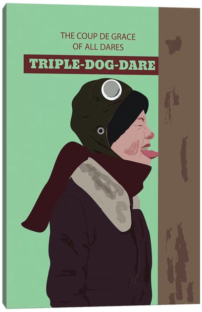 Triple Dog Dare Canvas Art Print