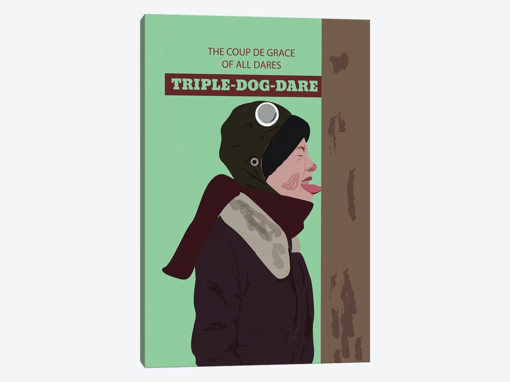 Triple Dog Dare by GNODpop 1-piece Canvas Art