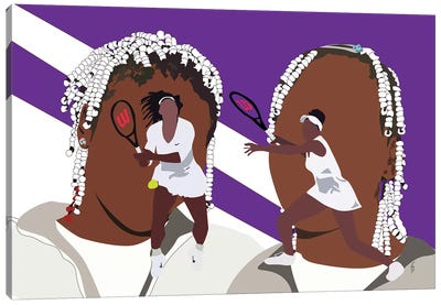 Venus and Serena - Sisters Canvas Art Print - GNODpop