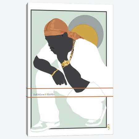 Durags N Riches - Ode To The Durag III Canvas Print #GND54} by GNODpop Canvas Art