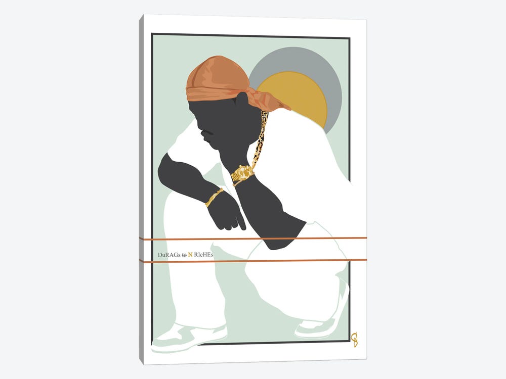 Durags N Riches - Ode To The Durag III by GNODpop 1-piece Canvas Artwork