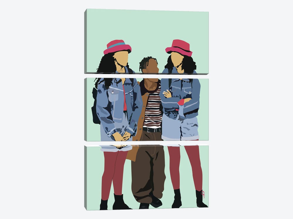 Sister Sister by GNODpop 3-piece Canvas Print